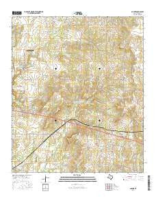 Garner Texas Current topographic map, 1:24000 scale, 7.5 X 7.5 Minute, Year 2016