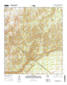 Glass Mountain Ranch Texas Current topographic map, 1:24000 scale, 7.5 X 7.5 Minute, Year 2016