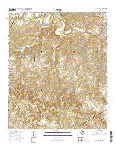 Glen Rose West Texas Current topographic map, 1:24000 scale, 7.5 X 7.5 Minute, Year 2016