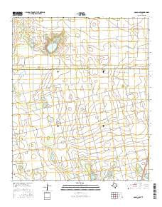 Gooch Lake Texas Current topographic map, 1:24000 scale, 7.5 X 7.5 Minute, Year 2016