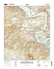 Granbury Texas Current topographic map, 1:24000 scale, 7.5 X 7.5 Minute, Year 2016