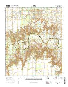 Halsell Ranch Texas Current topographic map, 1:24000 scale, 7.5 X 7.5 Minute, Year 2016