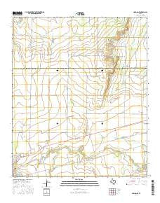 Hamlin NE Texas Current topographic map, 1:24000 scale, 7.5 X 7.5 Minute, Year 2016