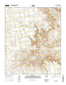 Hancock Texas Current topographic map, 1:24000 scale, 7.5 X 7.5 Minute, Year 2016