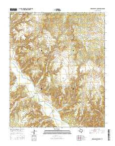 Hardscrabble Creek Texas Current topographic map, 1:24000 scale, 7.5 X 7.5 Minute, Year 2016