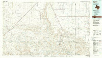 Hartley Texas Historical topographic map, 1:100000 scale, 30 X 60 Minute, Year 1985