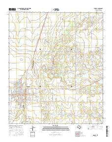 Haskell Texas Current topographic map, 1:24000 scale, 7.5 X 7.5 Minute, Year 2016
