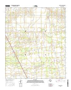 Hawley NE Texas Current topographic map, 1:24000 scale, 7.5 X 7.5 Minute, Year 2016