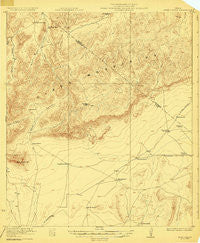Hess Canyon Texas Historical topographic map, 1:62500 scale, 15 X 15 Minute, Year 1923