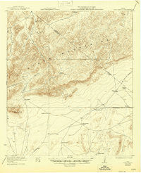 Hess Canyon Texas Historical topographic map, 1:62500 scale, 15 X 15 Minute, Year 1923