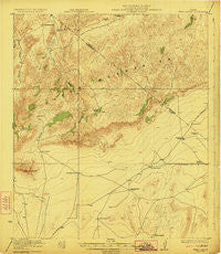 Hess Canyon Texas Historical topographic map, 1:62500 scale, 15 X 15 Minute, Year 1923