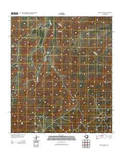 Hess Canyon Texas Historical topographic map, 1:24000 scale, 7.5 X 7.5 Minute, Year 2012