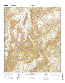 Hess Canyon Texas Current topographic map, 1:24000 scale, 7.5 X 7.5 Minute, Year 2016