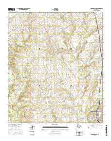 Hillsboro West Texas Current topographic map, 1:24000 scale, 7.5 X 7.5 Minute, Year 2016
