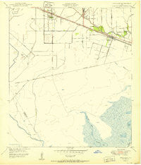 Hitchcock Texas Historical topographic map, 1:24000 scale, 7.5 X 7.5 Minute, Year 1950