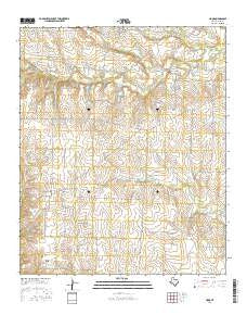 Hood Texas Current topographic map, 1:24000 scale, 7.5 X 7.5 Minute, Year 2016