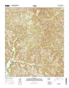 Hope Pond Texas Current topographic map, 1:24000 scale, 7.5 X 7.5 Minute, Year 2016