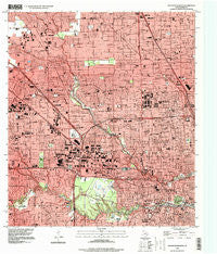 Houston Heights Texas Historical topographic map, 1:24000 scale, 7.5 X 7.5 Minute, Year 1995
