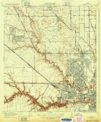 Houston Heights Texas Historical topographic map, 1:31680 scale, 7.5 X 7.5 Minute, Year 1922