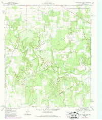 Hunting Shirt Creek Texas Historical topographic map, 1:24000 scale, 7.5 X 7.5 Minute, Year 1969