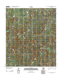 Hunting Shirt Creek Texas Historical topographic map, 1:24000 scale, 7.5 X 7.5 Minute, Year 2012