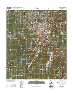Huntsville Texas Historical topographic map, 1:24000 scale, 7.5 X 7.5 Minute, Year 2013