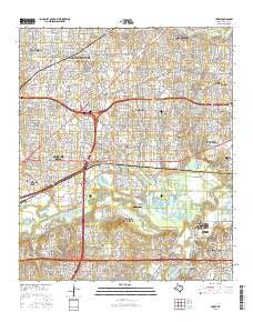 Hurst Texas Current topographic map, 1:24000 scale, 7.5 X 7.5 Minute, Year 2016