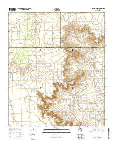 Indian Canyon NE Texas Current topographic map, 1:24000 scale, 7.5 X 7.5 Minute, Year 2016