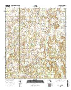 Indian Knoll Texas Current topographic map, 1:24000 scale, 7.5 X 7.5 Minute, Year 2016