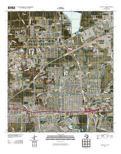 Jacinto City Texas Historical topographic map, 1:24000 scale, 7.5 X 7.5 Minute, Year 2010