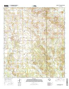 Johnnie Little Hill Texas Current topographic map, 1:24000 scale, 7.5 X 7.5 Minute, Year 2016