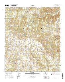 Johnsville Texas Current topographic map, 1:24000 scale, 7.5 X 7.5 Minute, Year 2016