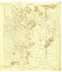 Jordan Gap Texas Historical topographic map, 1:62500 scale, 15 X 15 Minute, Year 1930