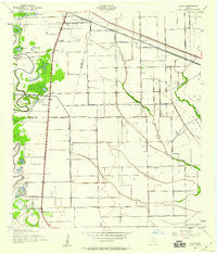 Juliff Texas Historical topographic map, 1:24000 scale, 7.5 X 7.5 Minute, Year 1943