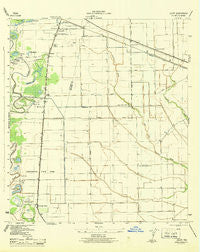 Juliff Texas Historical topographic map, 1:31680 scale, 7.5 X 7.5 Minute, Year 1943