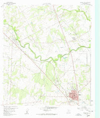 Karnes City Texas Historical topographic map, 1:24000 scale, 7.5 X 7.5 Minute, Year 1960