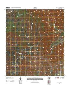 Kelley Peak Texas Historical topographic map, 1:24000 scale, 7.5 X 7.5 Minute, Year 2012
