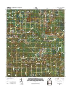 Kennard NE Texas Historical topographic map, 1:24000 scale, 7.5 X 7.5 Minute, Year 2013