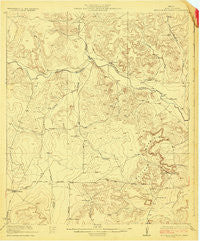 Ketchum Mountain Texas Historical topographic map, 1:62500 scale, 15 X 15 Minute, Year 1923