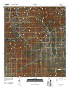 Kickapoo Caverns Texas Historical topographic map, 1:24000 scale, 7.5 X 7.5 Minute, Year 2010
