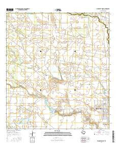 Kingsville West Texas Current topographic map, 1:24000 scale, 7.5 X 7.5 Minute, Year 2016