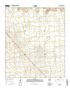 Knott NE Texas Current topographic map, 1:24000 scale, 7.5 X 7.5 Minute, Year 2016