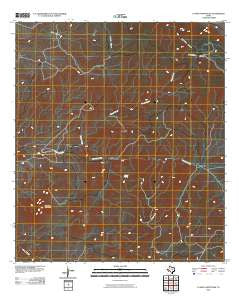 La Mota Mountain Texas Historical topographic map, 1:24000 scale, 7.5 X 7.5 Minute, Year 2010
