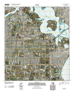 La Porte Texas Historical topographic map, 1:24000 scale, 7.5 X 7.5 Minute, Year 2010