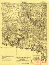 Lajitas Texas Historical topographic map, 1:62500 scale, 15 X 15 Minute, Year 1931