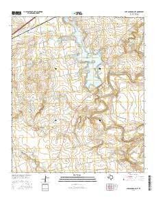 Lake Colorado City Texas Current topographic map, 1:24000 scale, 7.5 X 7.5 Minute, Year 2016