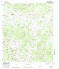 Lanely Texas Historical topographic map, 1:24000 scale, 7.5 X 7.5 Minute, Year 1965