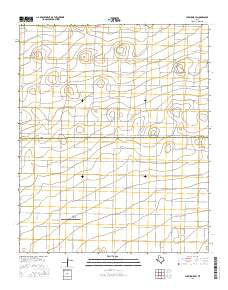 Lazbuddie SW Texas Current topographic map, 1:24000 scale, 7.5 X 7.5 Minute, Year 2016