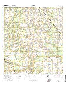 Leal Texas Current topographic map, 1:24000 scale, 7.5 X 7.5 Minute, Year 2016