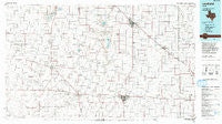 Levelland Texas Historical topographic map, 1:100000 scale, 30 X 60 Minute, Year 1985